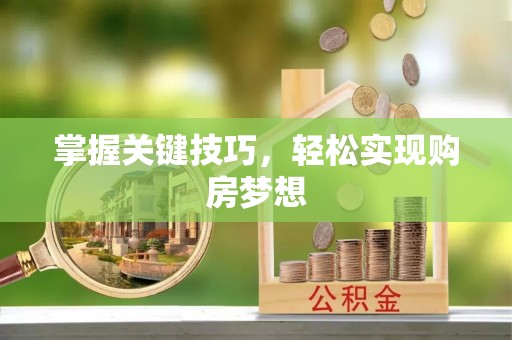 伊春掌握关键技巧，轻松实现购房梦想